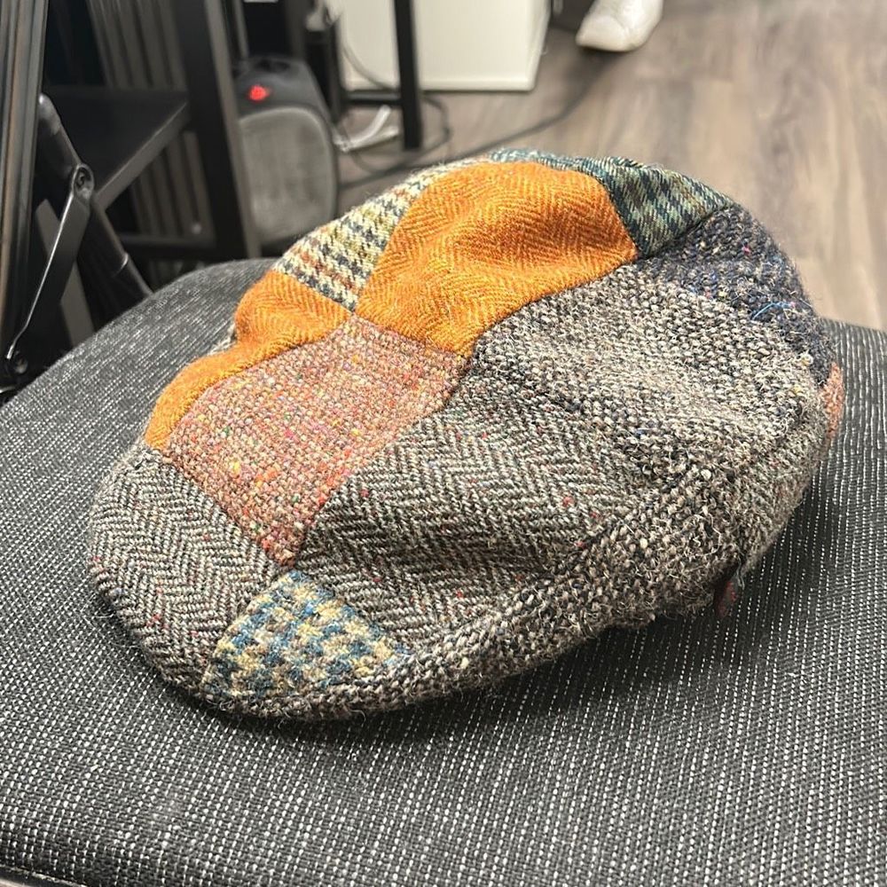 7 3/8 Tweed Patch Newsboy Wool Cap | Hats of Ireland